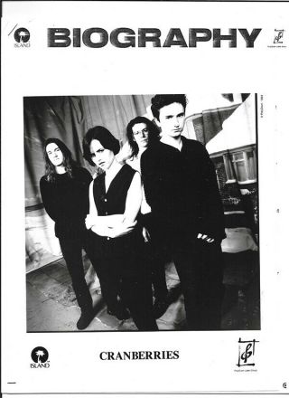Cranberries – Everybody Else Is Doing It.  1993 Press Kit,  Photo