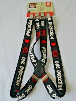 One Direction 1d Black Suspenders Harry Styles Liam Niall Louis Zayn Nwt