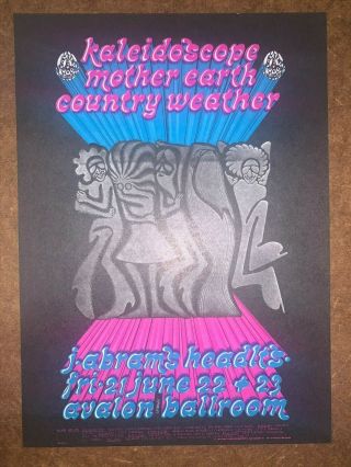 Family Dog Handbill/pc Fd - 124 - Opc - B “pop - Up Poster” Mother Earth,  Kaleidoscope