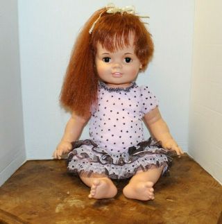 Vintage 1972 - 73 Ideal Baby Crissy Doll 24 " With Growing Hair Cute Doll
