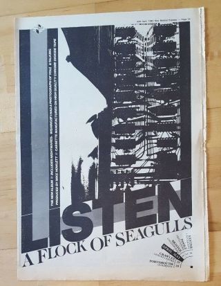 A Flock Of Seagulls Listen Tour 1983 Press Advert Full Page 39 X 28 Cm Poster