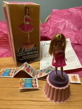 Dawn Doll And Her Music Box And Instructions