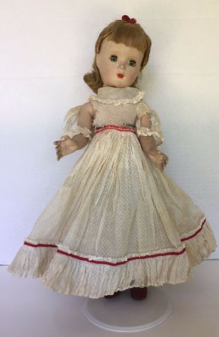 Vintage 1950s Madame Alexander 14 " Little Women Doll " Amy " Clothes Shoe