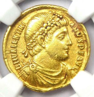 Western Roman Valentinian I Av Solidus Gold Coin 364 - 375 Ad - Ngc Choice Vf