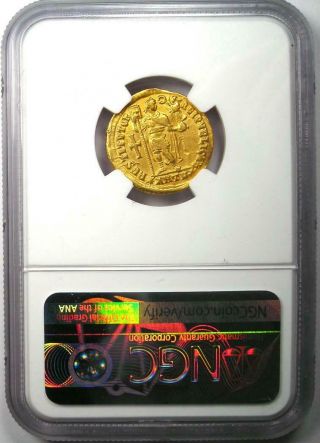 Western Roman Valentinian I AV Solidus Gold Coin 364 - 375 AD - NGC Choice VF 3
