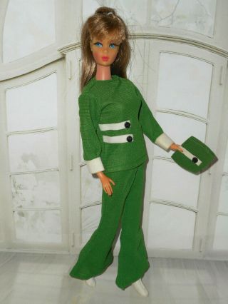 Vintage Barbie Clone Htf Maddie Mod Avocado Variation Green With Envy Outfit,