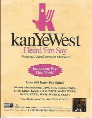 Vintage Kanye West Promo Ad — - Item P200