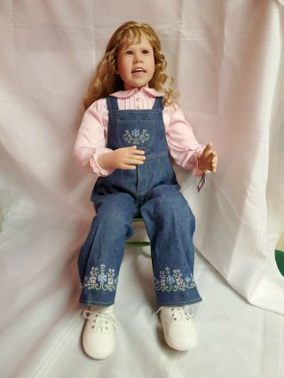 Ashton Drake Lifelike Doll " Hanging Out With Hannah " By Artist,  Julie Fischer