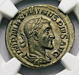 Ngc Ch Xf Maximinus I Stunning Denarius Ca.  Ad 235 - 238 Ancient Roman Silver Coin