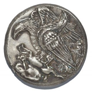 Ar Dekadrachm 40gr Akragas,  Sicily,  408 - 406 Bc Silver Coin Novelty Strike Eagles