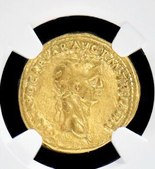 Roman Empire,  Claudius Gold Aureus,  41 - 54 Ad,  Ngc Grade Ch F