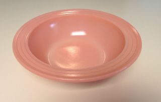 Vintage Hazel Atlas Moderntone Platonite Pink Vegetable Serving Bowl 9 " X2 1/4 "