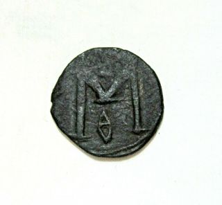 BYZANTINE.  BRONZE FOLLIS,  MICHAEL II THE AMORIAN,  820 - 829 AD.  SYRACUSE. 2