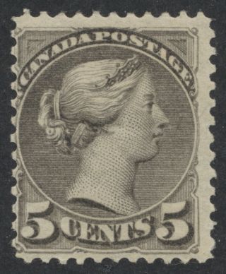 Canada 42 5c Small Queen,  Fine Og Hinged