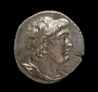 A 6,  Greek Silver Tetradrachm Of King Antiochus Vii