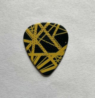 Eddie Van Halen - Signature 2015 Tour Nylon Guitar Pick Black & Yellow Max Grip