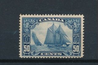 D078158 Canada Mng 1928 Schooner Bleunose Sc.  158 50c Dark Bleu (no Gum)