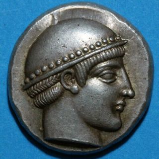 Ancient Greek Silver Tetradrachm Coin Thrace Ainos 474 - 449 Bc