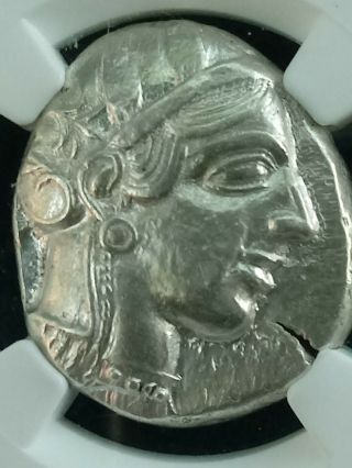 Attica Athens Ar Tetradrachm 440 - 404 B.  C.  Ngc Choice Xf 4/5 - 3/5