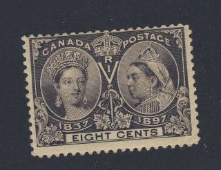 Canada Queen Victoria Jubilee Stamp 56 - 8c Mh Fine Guide Value= $60.  00