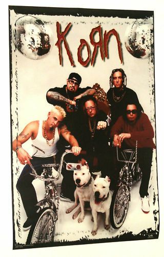Korn Group Bikes Poster From 1998 22 By 34.  5 Inches