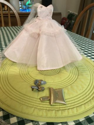 Vintage Fashion 10 1/2” Doll Little Miss Revlon Tagged Gown And Accessories