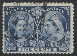 Canada Postmark - Halifax Ns Squared Circle 2 Sp 28 97,  54 5c Jubilee