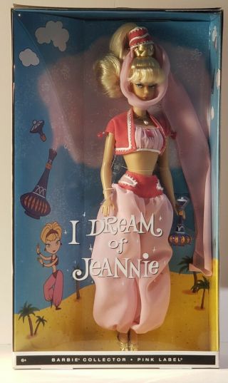 I Dream Of Jeannie Barbie Collector 2010 Pink Label -