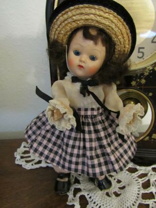 1953 Brunette Ginny Doll In 1953 Tiny Miss Series " Beryl " Outfit