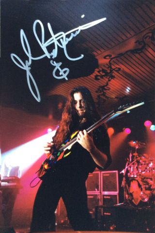 Dream Theater John Petrucci 7 " X 5 " 100 Signed Photo Live On Stage