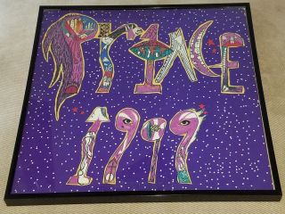 Framed Prince " 1999 " Vinyl Album Cover 13 " X 13 "