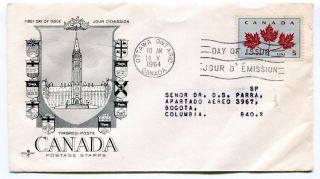 Canada Fdc 1964 Maple Leaf - Rose Craft Presentation / Replacement Fdc Cover
