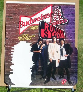 Rolling Stones 1994 Voodoo Lounge Tour Cardboard Sign