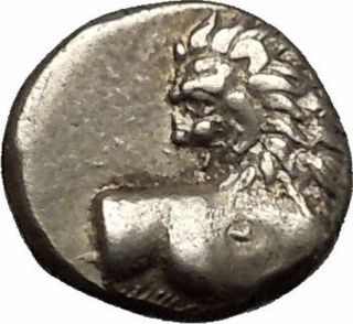 Chersonesos In Thrace 400bc Lion Authentic Ancient Silver Greek Coin I53576