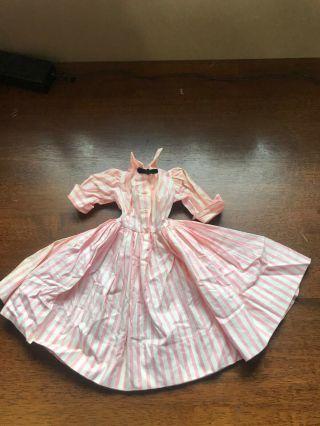 Vintage Madame Alexander Cissy Doll Pink Stripe Dress Please Read