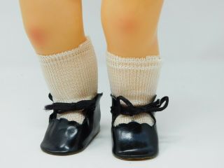 Vntg Terri Lee Black Tie Shoes & Socks,  Fits 16 " Doll