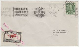Cherry Red Airlines 1930 Semi - Official Airmail Cover Cl46 - 3002a
