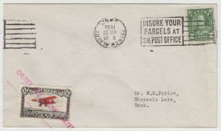 Cherry Red Airlines 1930 Semi - Official Airmail Cover Cl46 - 3002