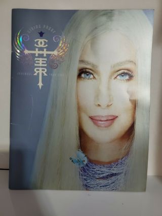 A Cher 2002 Living Proof Farewell Tour Concert Program Book -