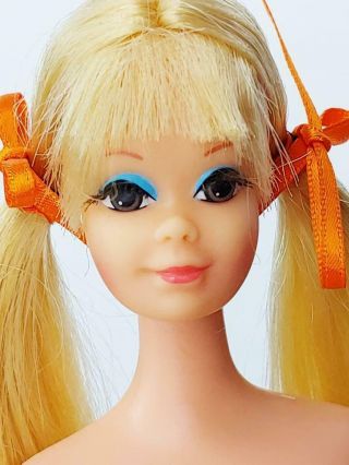 Vintage Mattel Tnt Pj Platinum Blonde Doll Nude