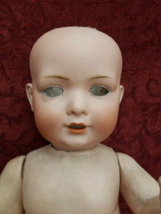 Antique German Bisque Head Baby Doll Bahr Proschild 585 Lifesize 18 Inches Tlc
