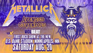 Metallica / Avenged Sevenfold / Volbeat 2016 Minneapolis Concert Tour Poster