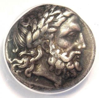 Ancient Macedon Philip Ii Ar Tetradrachm Coin 336 - 328 Bc - Certified Anacs Vf35