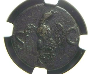 Roman Ae As Of Emperor Augustus,  Struck Under Tiberius Ngc Ch F 3013