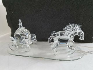 Sorelle Hand Crafted Crystal Horse And Carriage