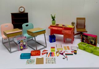 Our Generation Awesome Academy School Room Set For 18 Inch Dolls Accessories