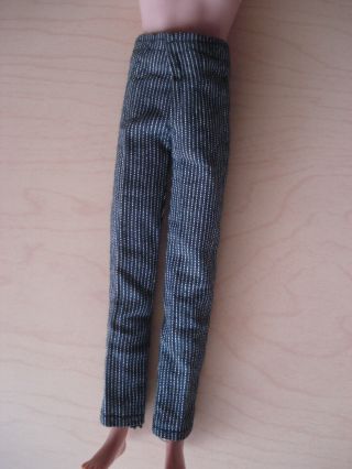Vintage Ken Rare Pinstripe Here Comes The Groom Black/white Slacks/pants