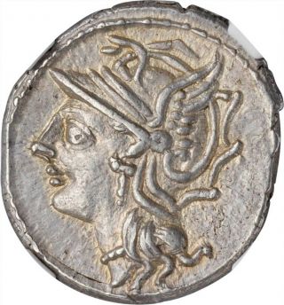 L.  Appuleius Saturninus Ar Denarius 3.  94 Gm Rome 104 Bc Ngc Au 5/5 5/5