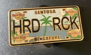 Hard Rock Cafe Sentosa Singapore License Plate Series Pin
