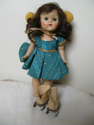 Vintage 50’s Vogue Ginny Doll Painted Lash Strung 8”